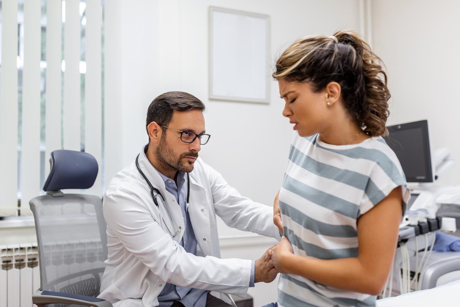 General physician consulting a patient at New Sigmaa Hospital
